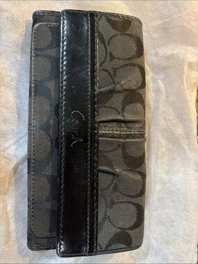 Coach Black and Charcoal Wallet